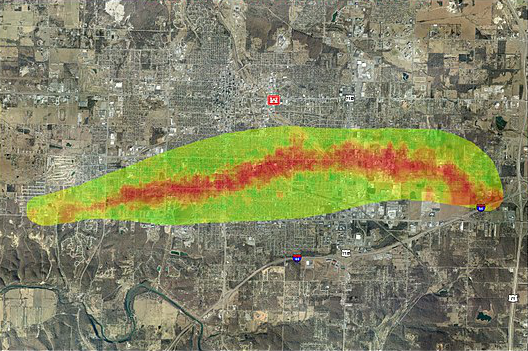 2011 Joplin Tornado path