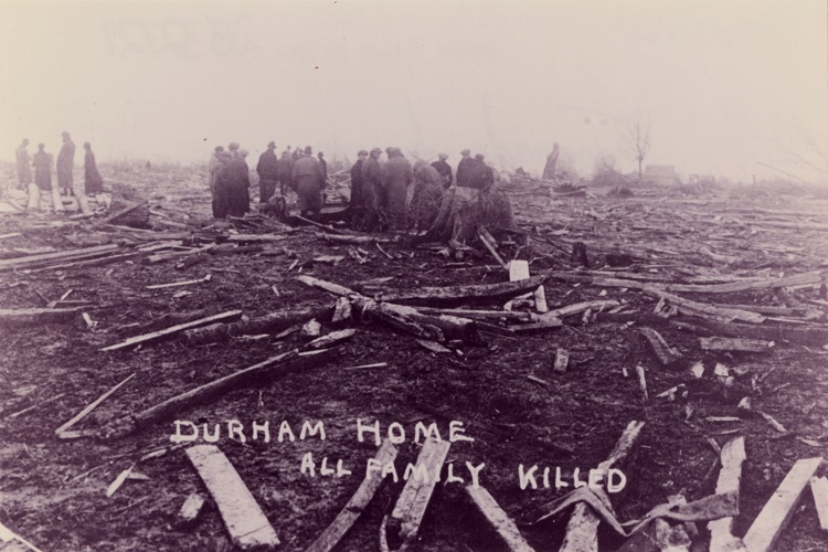 Durham family home destoryed